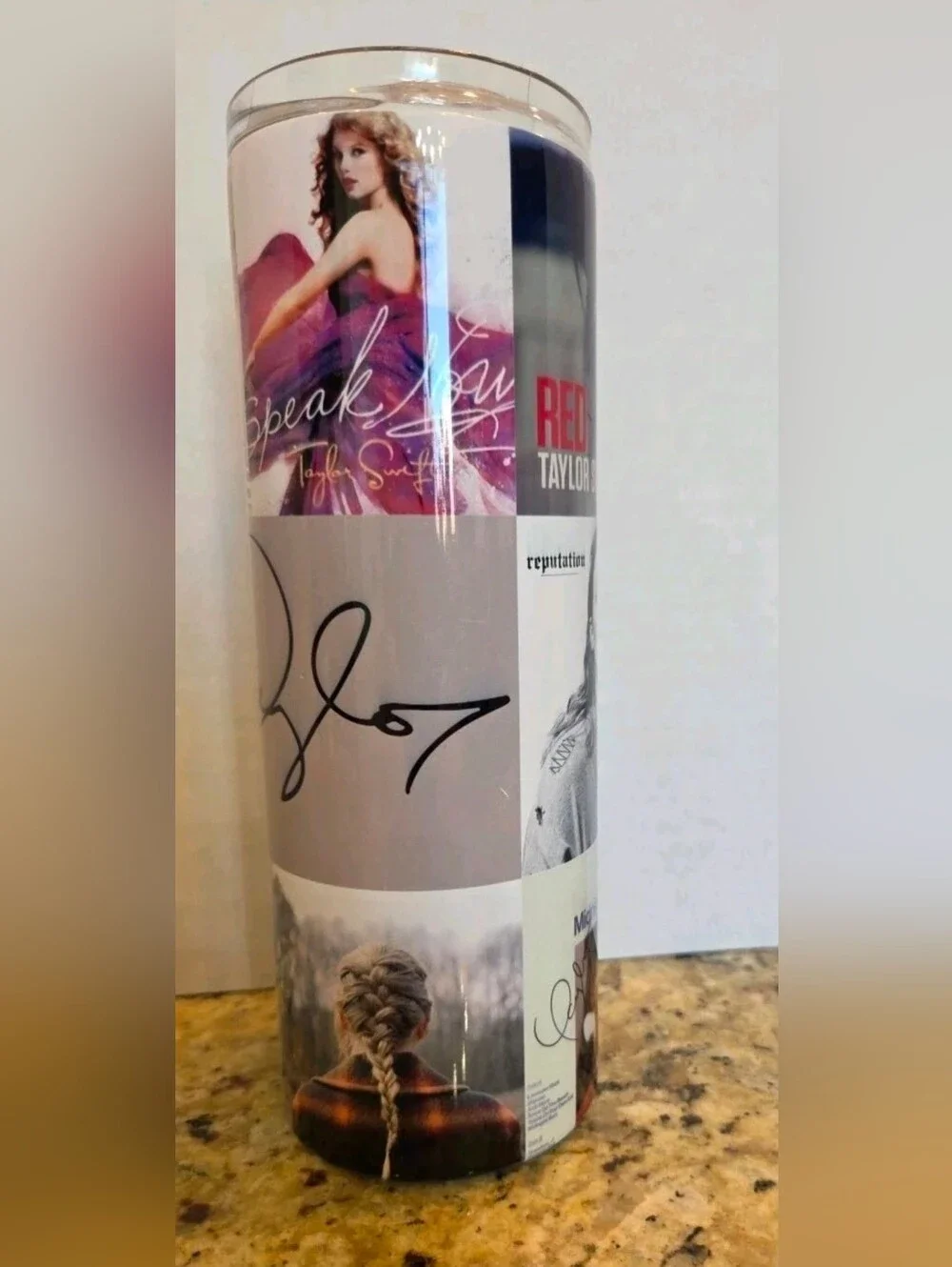 20 Oz Inspired By Taylor Swift  Skinny Sublimation Tumbler Zonegrace Stainless